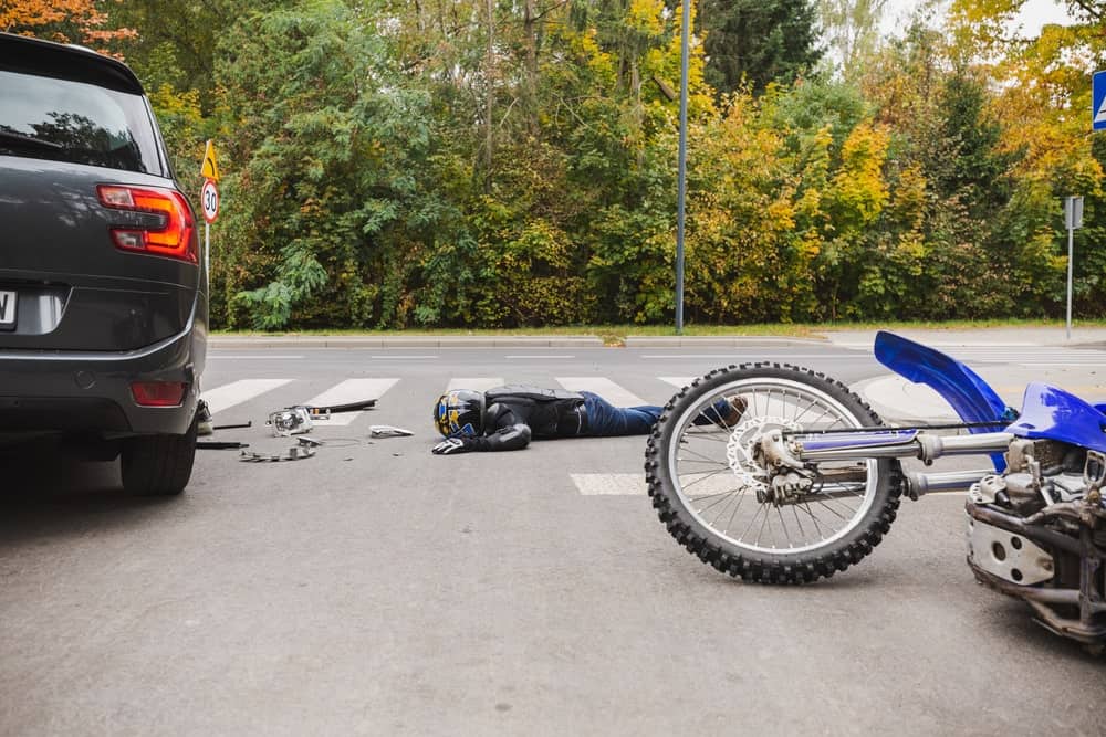 Boise motorcycle accident with a car