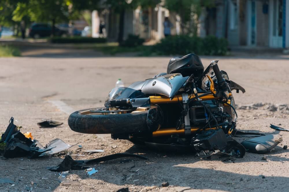 a photo of a motorcycle accident in Boise